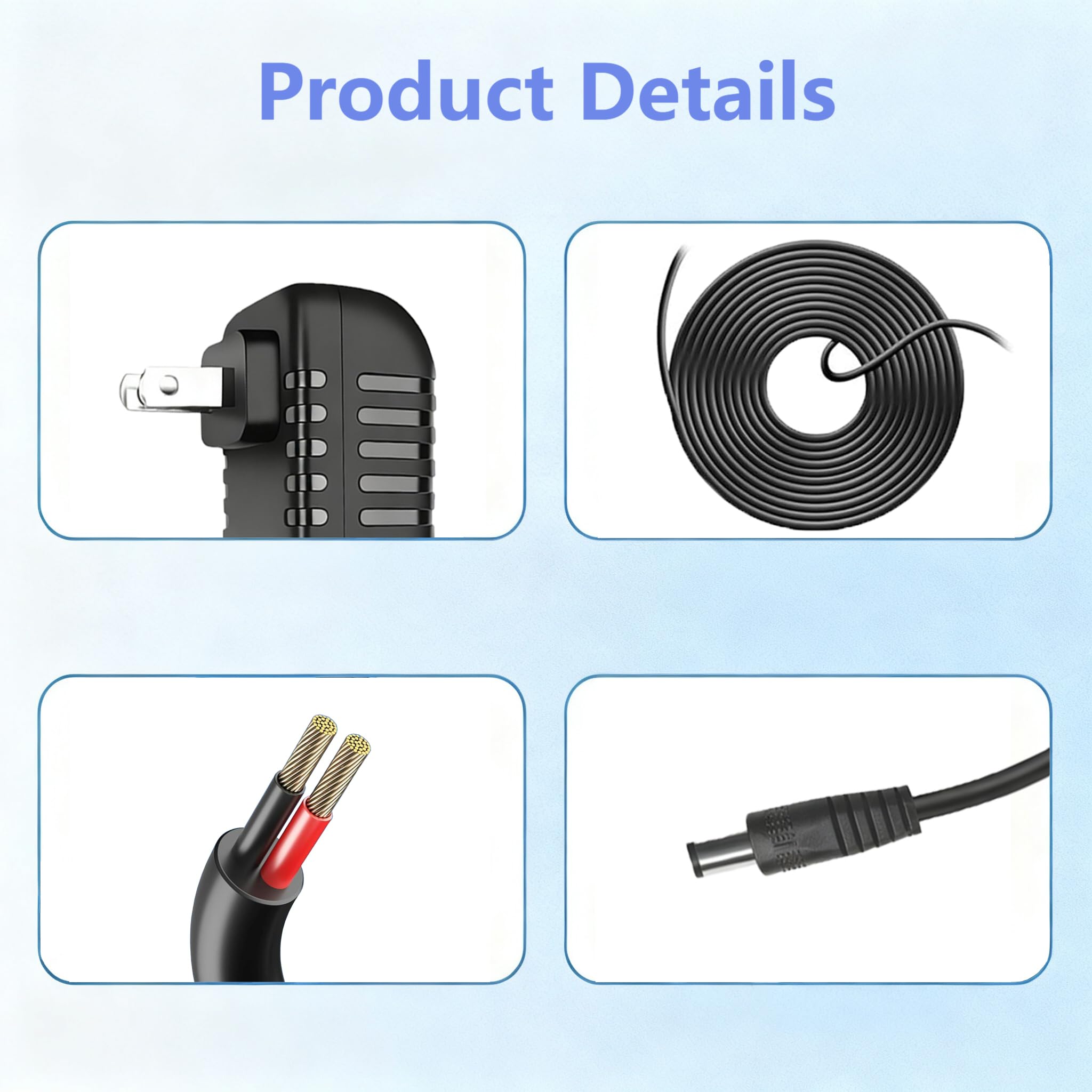 9V DC Netzkabel kompatibel mit Alesis Nitro Max Kit, DM10 Modul Elektronisches Trommelnetzteil, Adapter für Alesis Command Mesh Kit