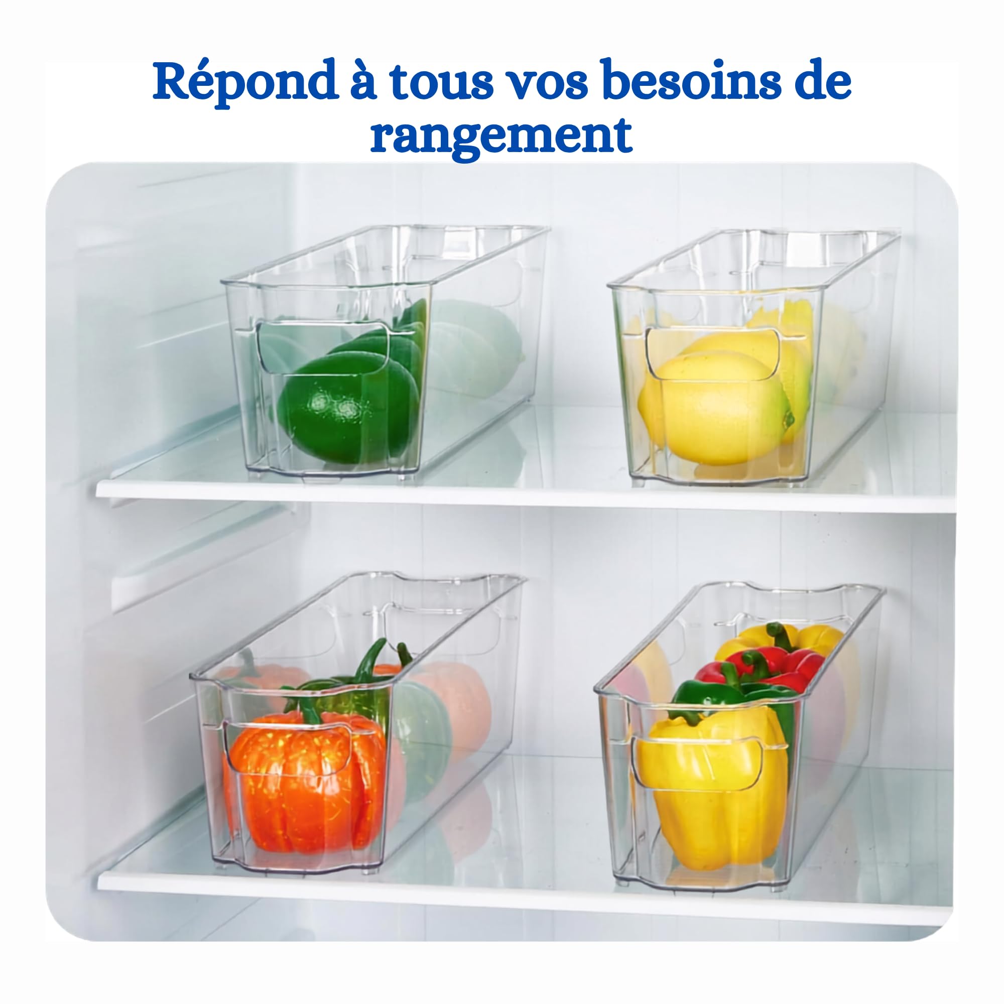 Organiseur Sachets Lait Maternel – Lot de 4 Bacs Rangement Réfrigérateur Congélateur – Stockage Conservation Lait Maternel – Rotation FIFO – Plastique Transparent Sans BPA – Compatible Tire-Lait