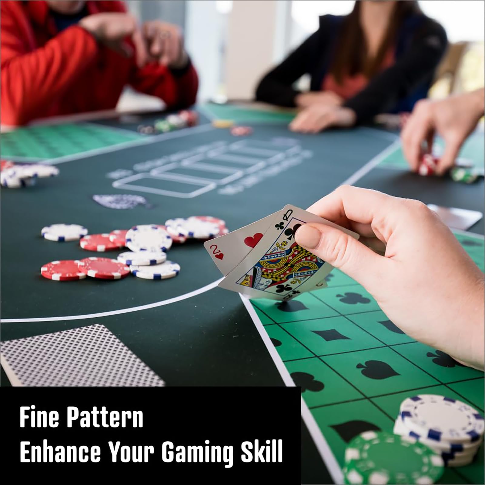 Tapis De Poker Pliable 120x60 Cm – Vert, étanche, Avec Sac De Transport – Pour Soirées Jeux à La Maison Ou En Extérieur
