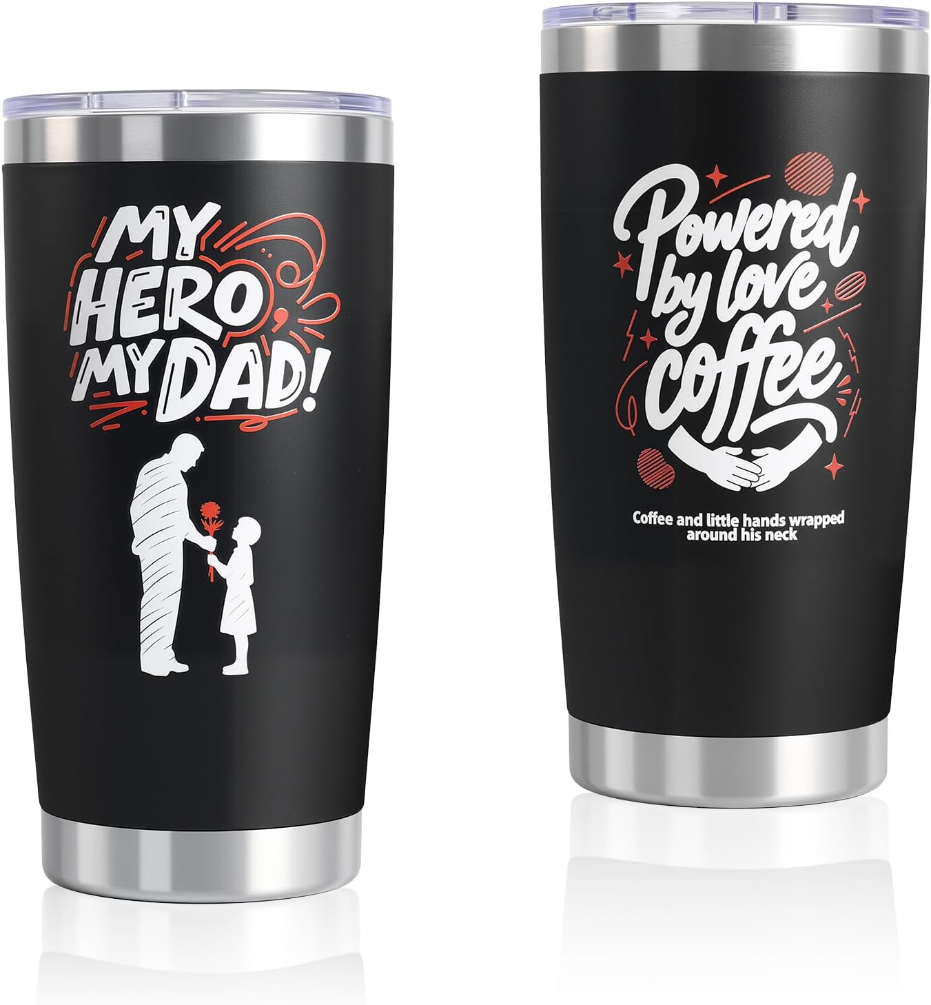 Gifts for Dad from Daughter, Engraved Birthday Gifts for Men, 20oz Stainless Steel ...