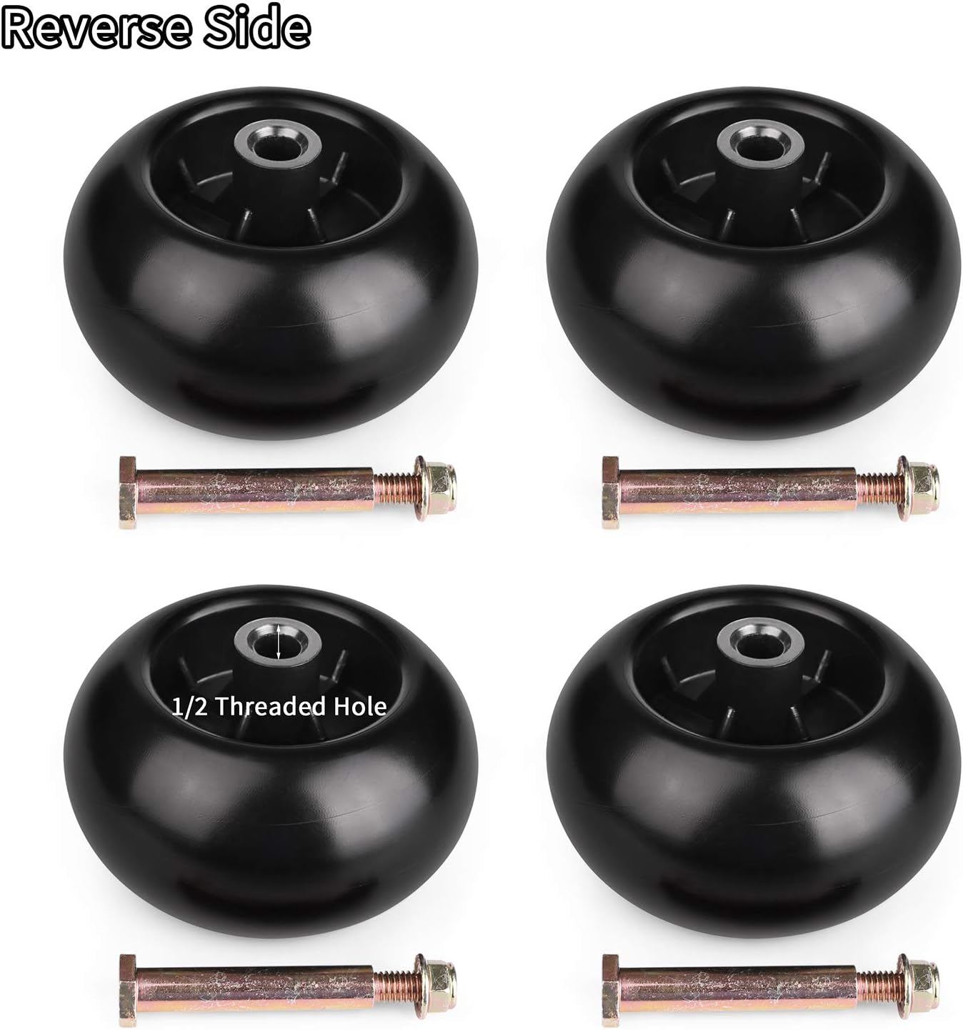 4 Deck Mower Deck Wheels Kit for Oregon 72-094 JD AM116299,M11189 AYP107610,133957,532133957,539107610 Stens210-203 MTD734-03058 Husqvarna532133957 539107610