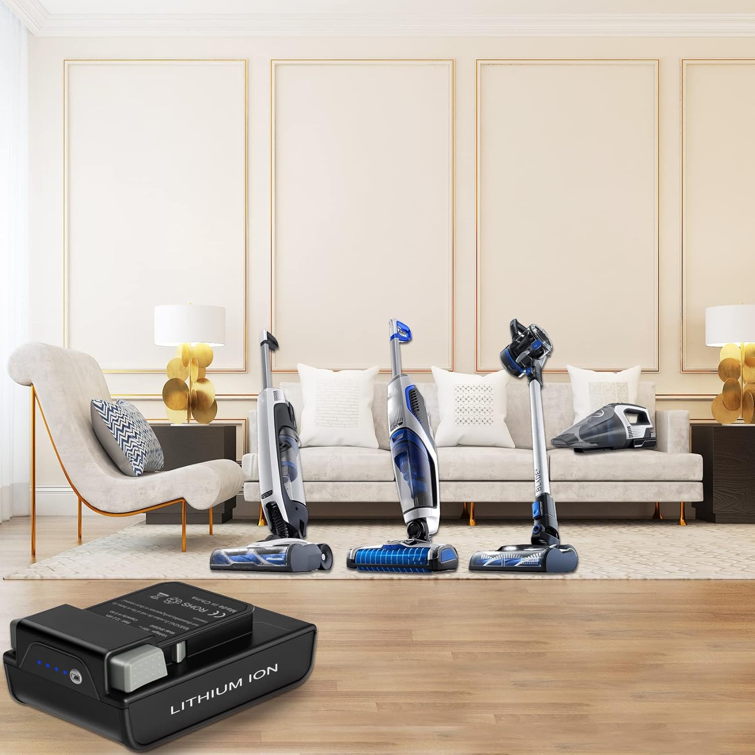 JYJZPB BH25040 4.0Ah Replacement Battery for Hoover ONEPWR, Compatible for BH15030 BH25030 BH15030PC2 Hoover ONEPWR Vacuum Cleaner (Note: Not Compatible with Hoover Linx 18V and 20V)