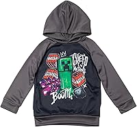 Vista 1 de Minecraft Sudadera con capucha de forro polar para niños pequeños a niños grandes (4-18-20)