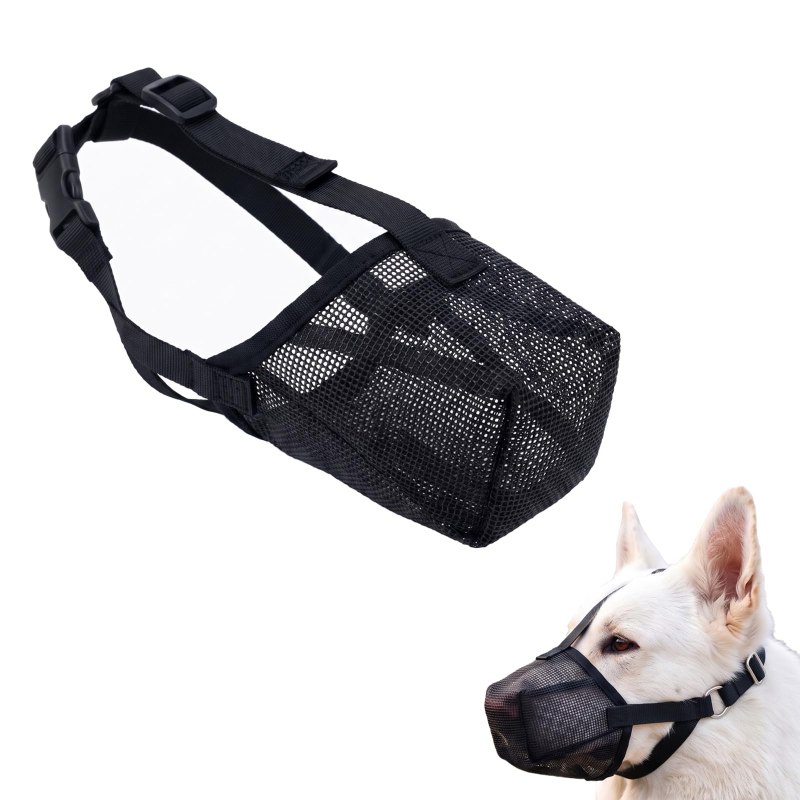 Awubsd Dog Muzzle for Medium Large Dogs, Soft Dog Muzzle (L) — image 1