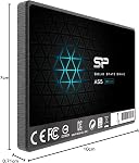 Silicon Power 1TB SSD 3D NAND A55 SLC Cache Performance Boost SATA III 2.5" 7mm (0.28") Interne Solid State Drive (SP001TBSS3A55S25)