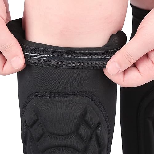 Miniatura 5 de HOBRAVE Espinilleras de fútbol acolchadas para pantorrillas, 2 unidades, para férula de espinilleras