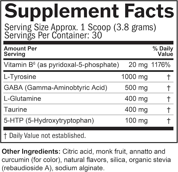BrainMD Dr Amen NeuroLink Powder - 114g - Supports Memory, Focus & Concentration - Gluten Free - 30 Servings