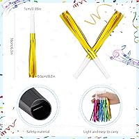 Vista 5 de 48 sopladores de fiesta, fabricantes de ruido de Nochevieja, para regalos de fiesta, baby shower, cumpleaños de niños, fiesta de Año Nuevo Oro Blanco