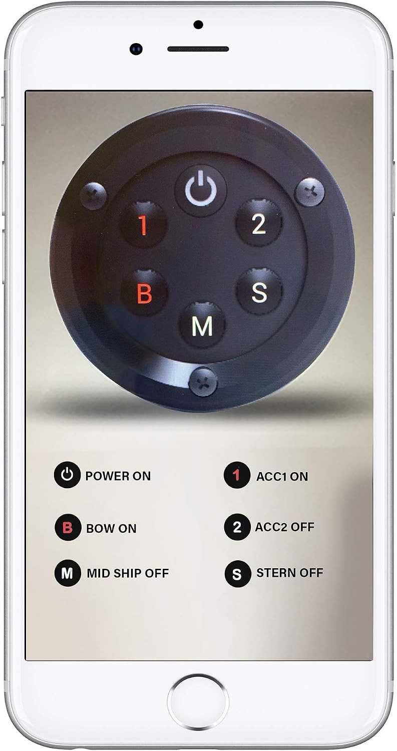 Yak-Power YP-RP5-RFBTM Waterproof Inline Remote with Bluetooth Control