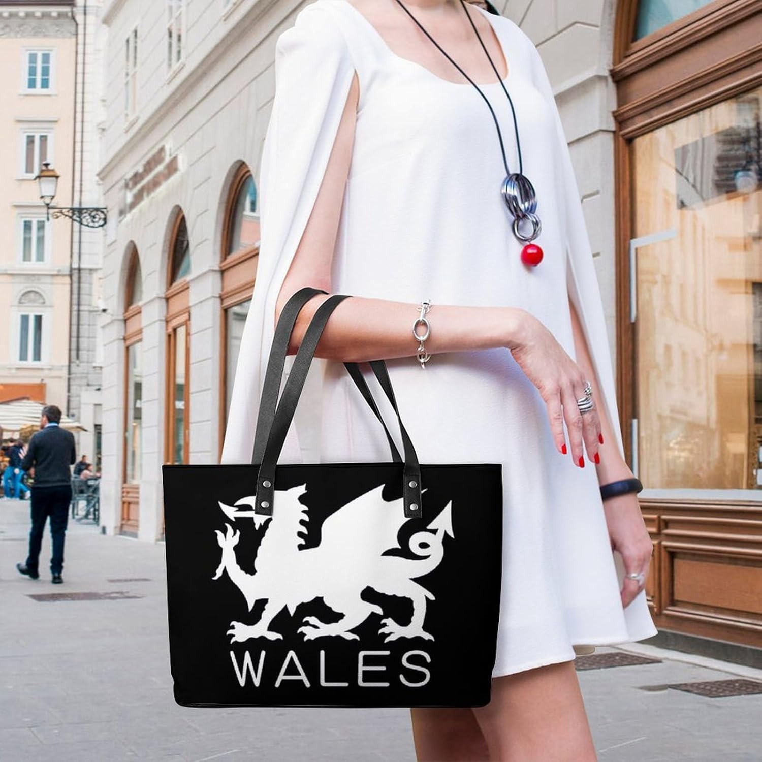 Wales Welsh Flag Women's Satchel Handbags Tote Shoulder Bag Purses for Travel Shopping Work