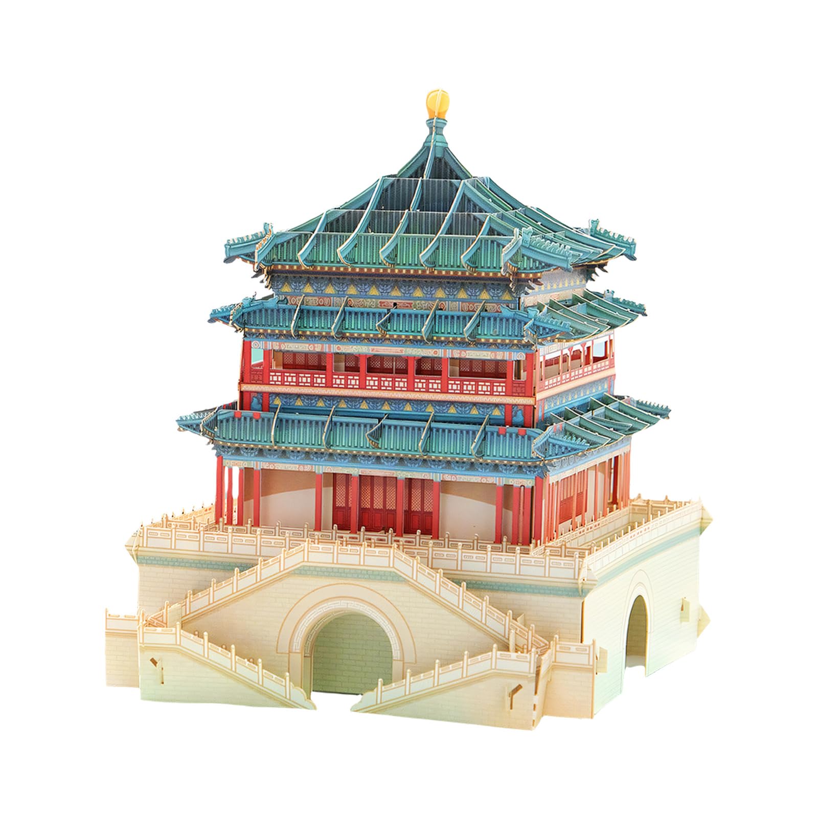 Xjdzineq Chinese New Year Greeting Card Paper Carving Building Festival Greeting for Birthday Gift Celebration Celebration
