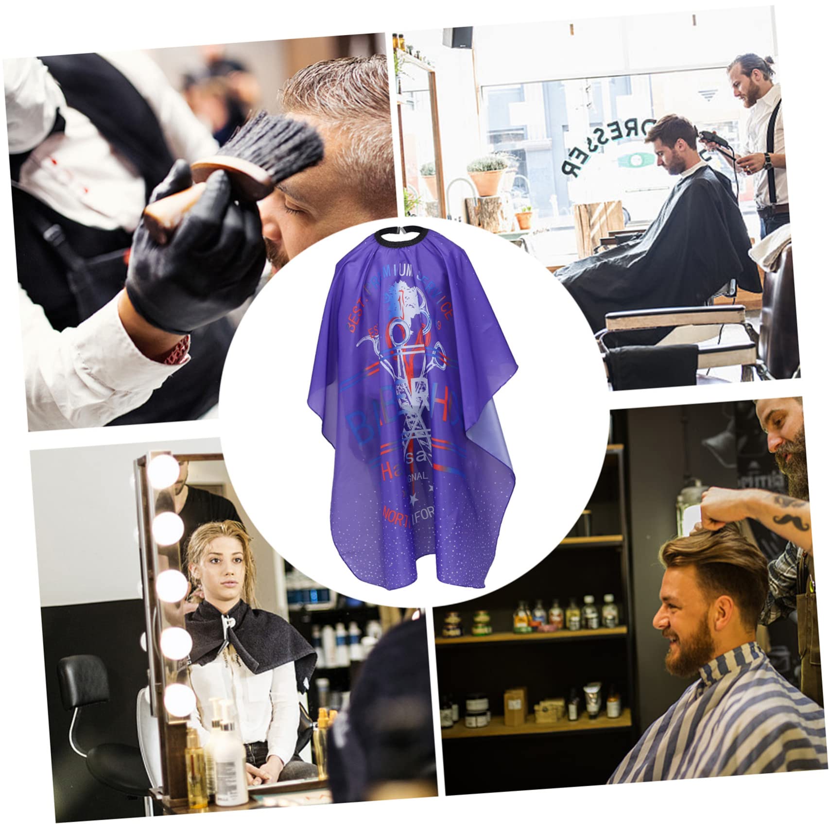 Housoutil 3 Pz scialle colorante per shampoo per colorati adulto grembiule vesti per le donne mantello da parrucchiere forniture per tinta per
