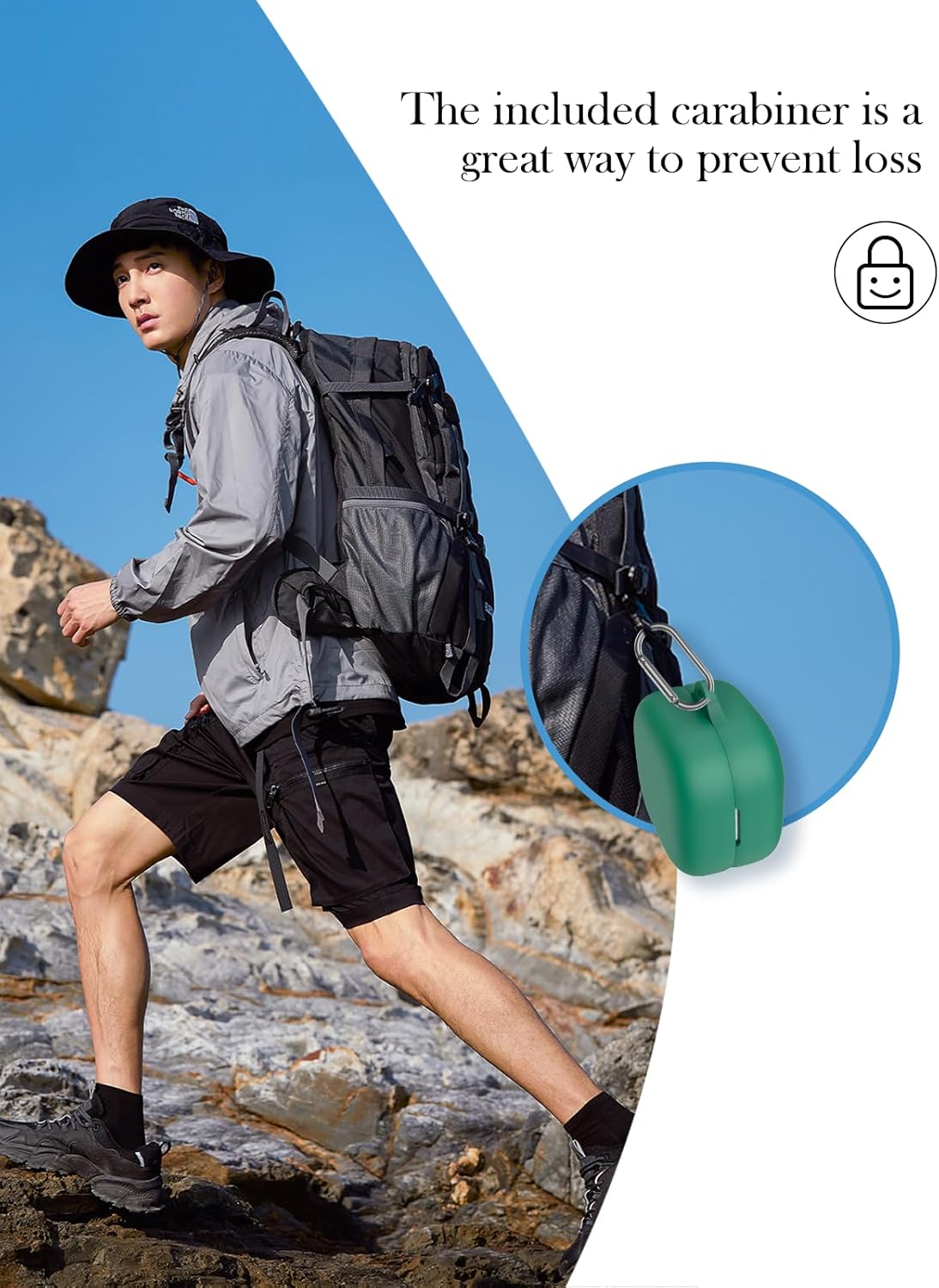 Case for Sony LinkBuds Open Truly Wireless Earbud Headphones(Model Number:WFL910B.UC),Soft Protective,Shockproof, BOVUGAC Silicone Case Cover with Keychain & Cleaning Kit & Lanyard-Green - Image 4