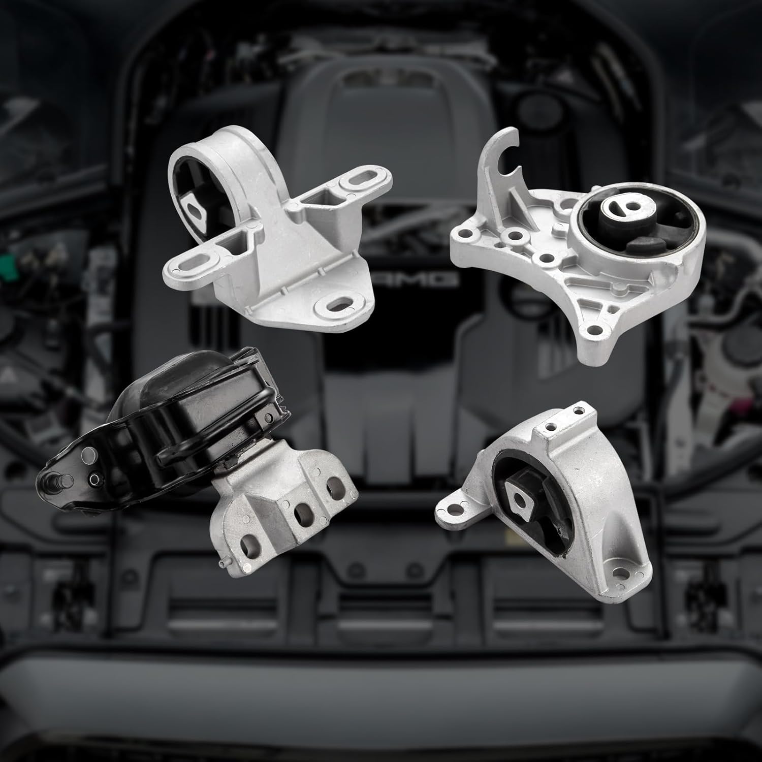 Engine Motor and Transmission Mount Kit for Town Country Grand Caravan 3.3L 3.8L V6 Auto Trans 2001-2007 4861269AD 4861271AA 4861273AA 4861295AA