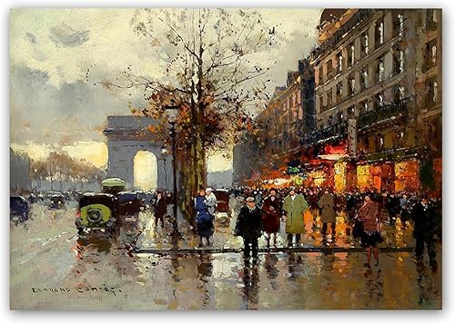 Impresiones en lienzo famosas  Imagen sobre lienzo  E.(Campos Elíseos, Lido 02)  Reproducción de pinturas  Cuadro de arte de pared en lienzo para