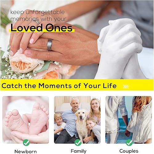 Miniatura 4 de Falling in Art Kit de recambio de polvo de fundición a mano kits de moldeo con polvo de moldeo de alginato de 11 lb 500 g y polvo de fundición de