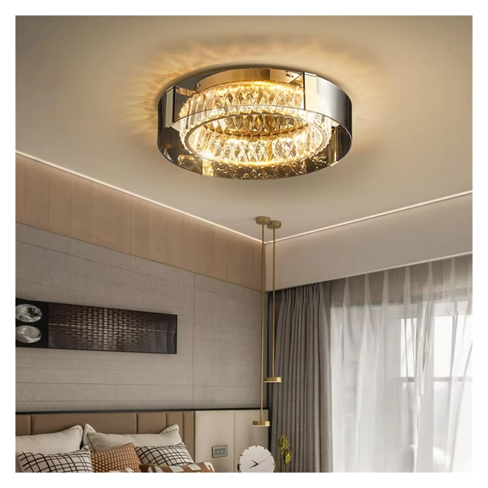 ITOSUI Crystal LED Lights Modern Ceiling Chandelier Luxury Bedroom Lamps,Ceiling Lights