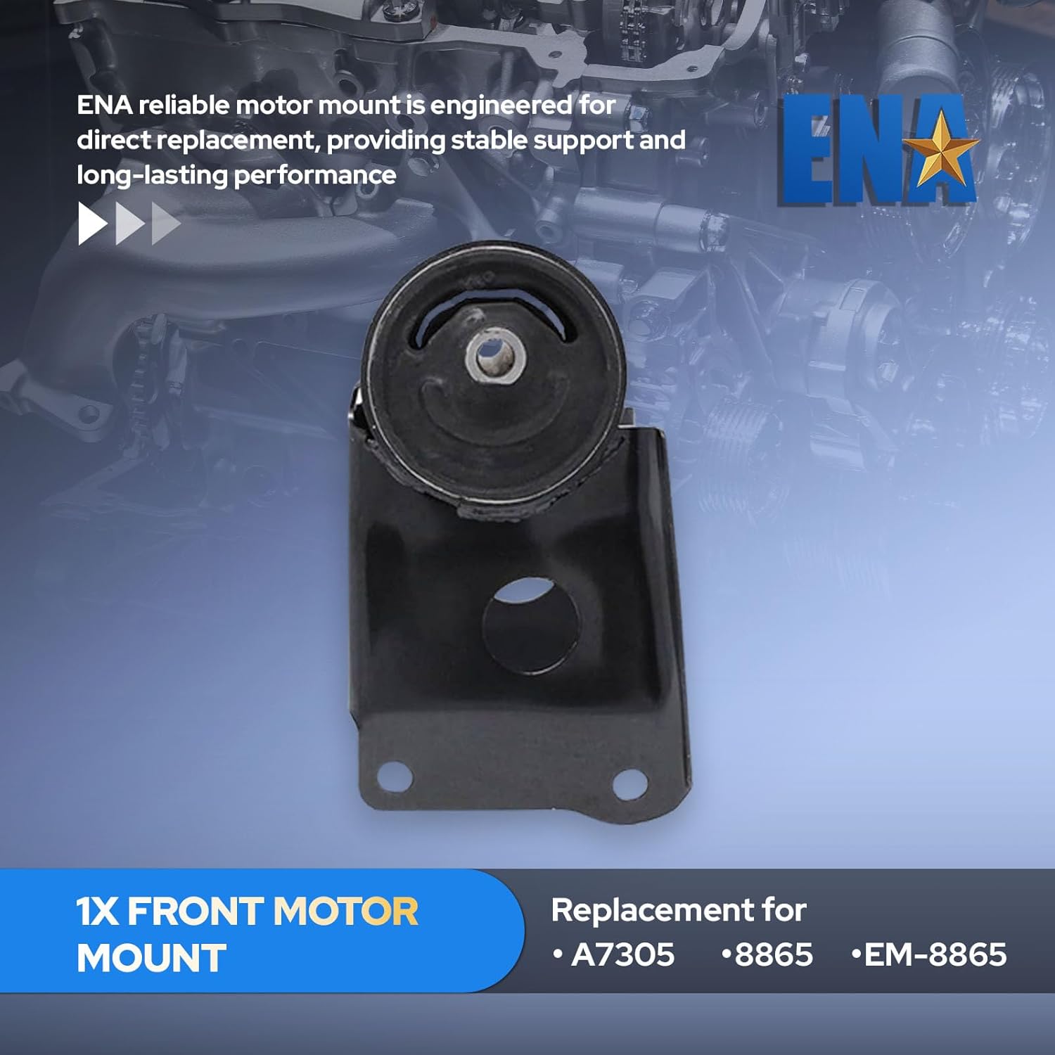 ENA Motor and Trans Mount Set of 4 Compatible with Nissan Infiniti 1995-2001 Maxima 3.0L 2002-2003 Maxima 3.5L 1996-1999 I30 3.0L Manual Trans Without Sensors Replacement for A7302 A7303 A7304 A7305