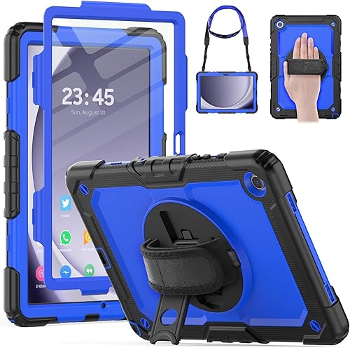 HXCASEAC Funda para Samsung Galaxy Tab A9+ Plus de 11 pulgadas, protectora con protector de pantallacorrea de manosoporte para bolígrafo, resistente