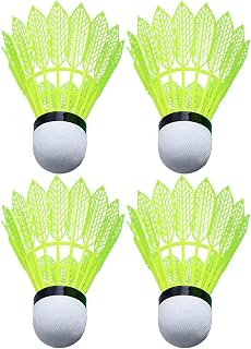 Genérico Bádminton LED - Práctica De Golpeo con Volante Luminoso | Juego Antiviento con 4 Unidades para Entrenamiento De Golpes En Exteriores Gimnasio Colegio Parques