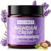 Magnesium Cream for Sleep, Lavender Magnesium Lotion for Muscle Relaxation & Soothing Anxiety, Non-Greasy, Deep Hydration, Magnesium Body Lotion for Skin Care4 OZ