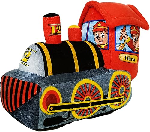 Miniatura 2 de ArtCreativity Tren de felpa acogedor de 11 pulgadas para niños, juguete de almohada de tren suave y tierno, bonita decoración de guardería, premio