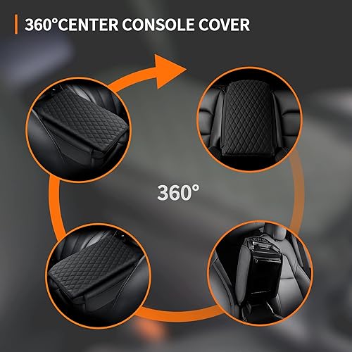 Miniatura 73 de Ajuste personalizado para funda de consola central Ford F150 2015-2020, 2017-2022 F250 F350 F450, 2018-2024 Ford Expedition Protector de funda