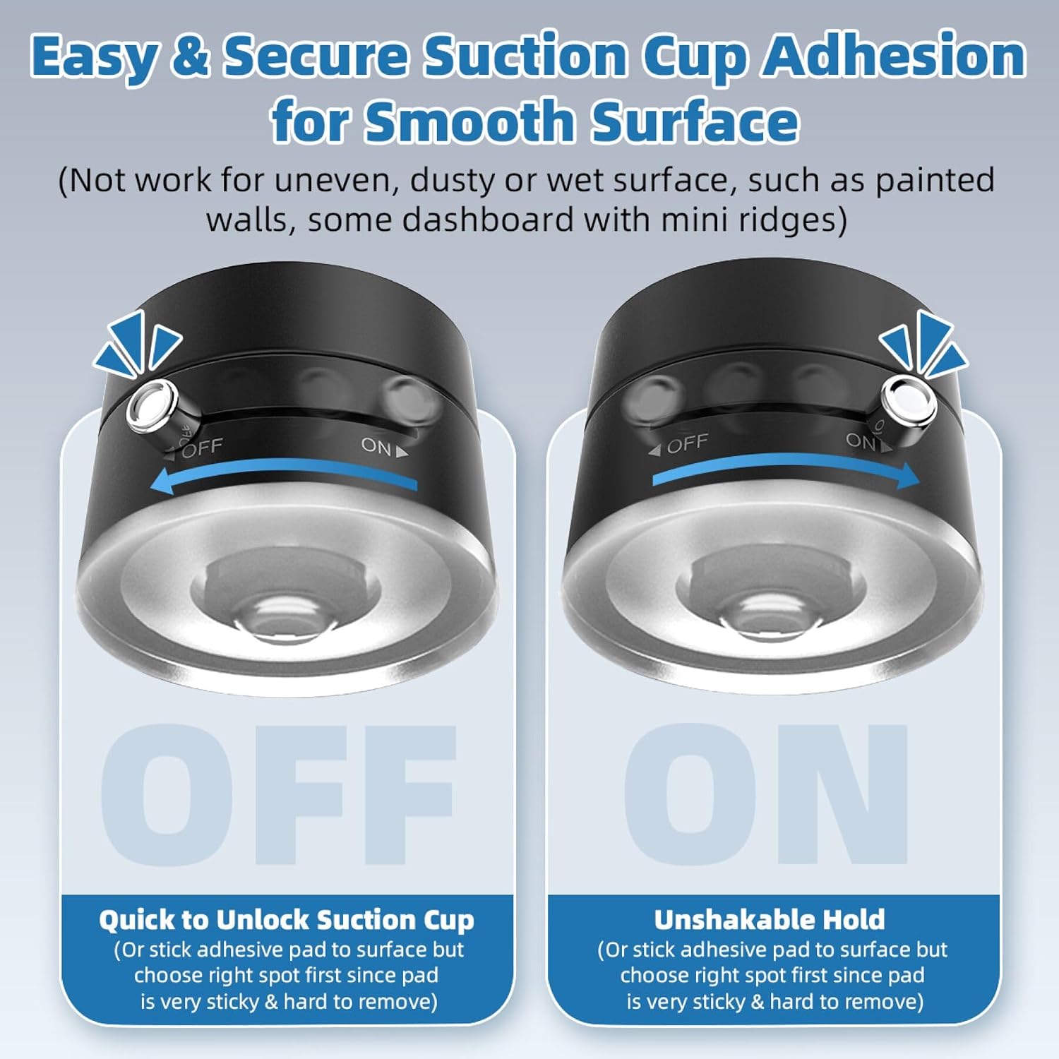 Vacuum Magnetic Phone Holder with Metal Ring Compatible with iPhone 17 Samsung All Phone, Portable Universal Collapsible Magnetic Phone Stand for Gym Car Mount with Windshield Suction Cup