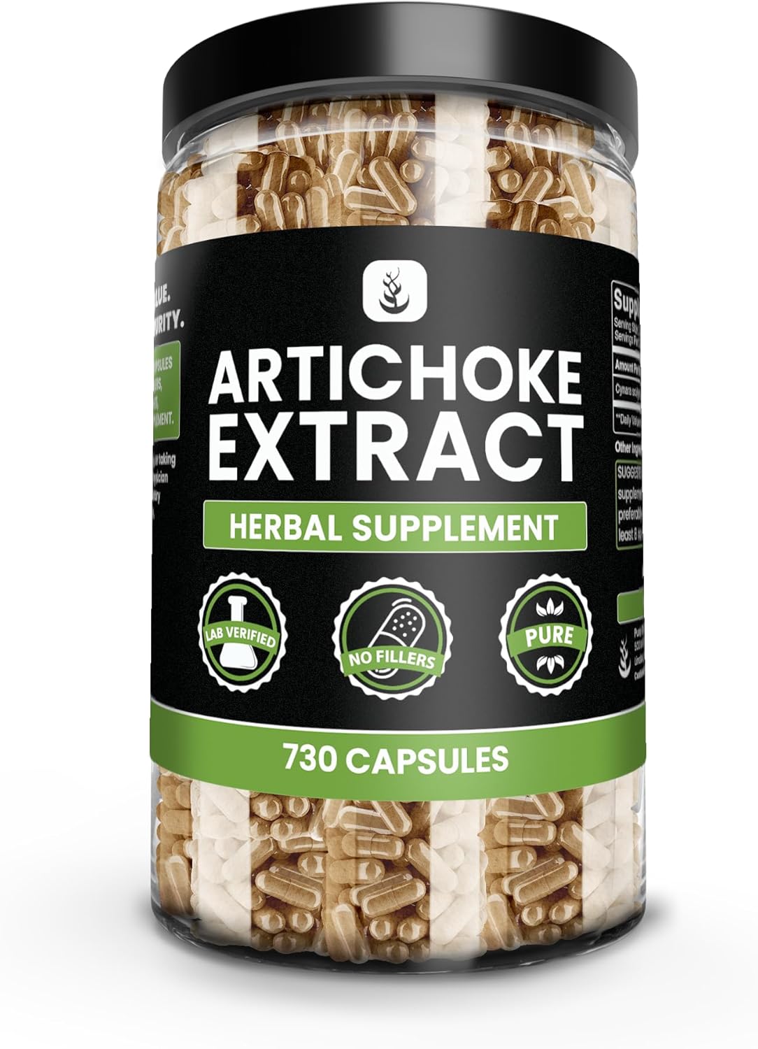 PURE ORIGINAL INGREDIENTS Artichoke Extract (730 Capsules) No Magnesium Or Rice Fillers, Always Pure, Lab Verified