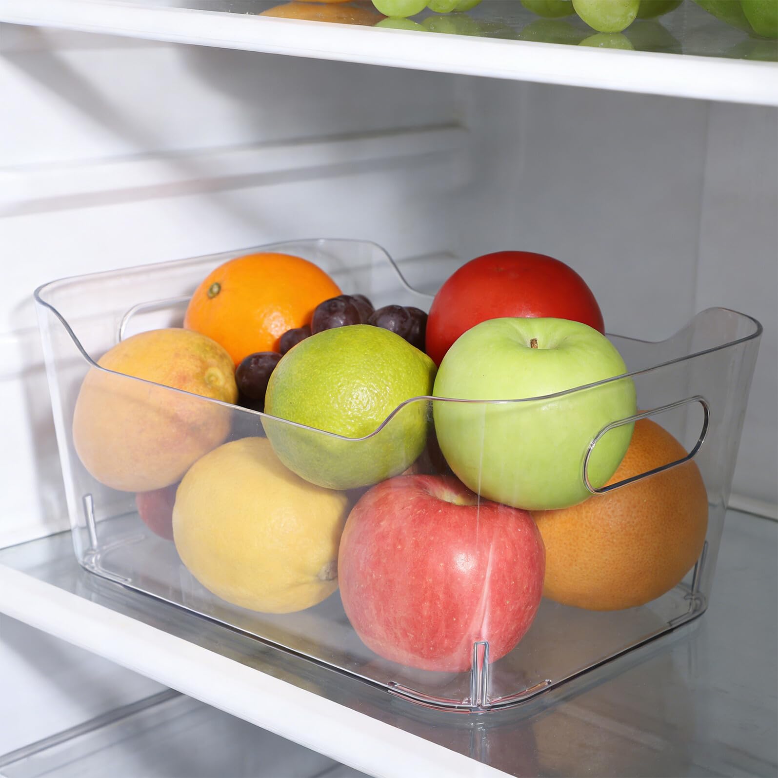 Toyvian Contenitori Plastica Trasparente 6 Pezzi Pet per Dispensa | Visibilità Chiara, Superfici Facili da Pulire, per Condimenti e Scorte Alimentari, Uso in Armadio e Lavanderia