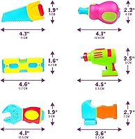 Vista 8 de Tub Works® Tools™ Mold Free Bath Toys, 6 Pack Sealed, No Hole Bath Toys Design Keeps Moisture Out Soft, Squeezable & Float on Water Easy-Grip