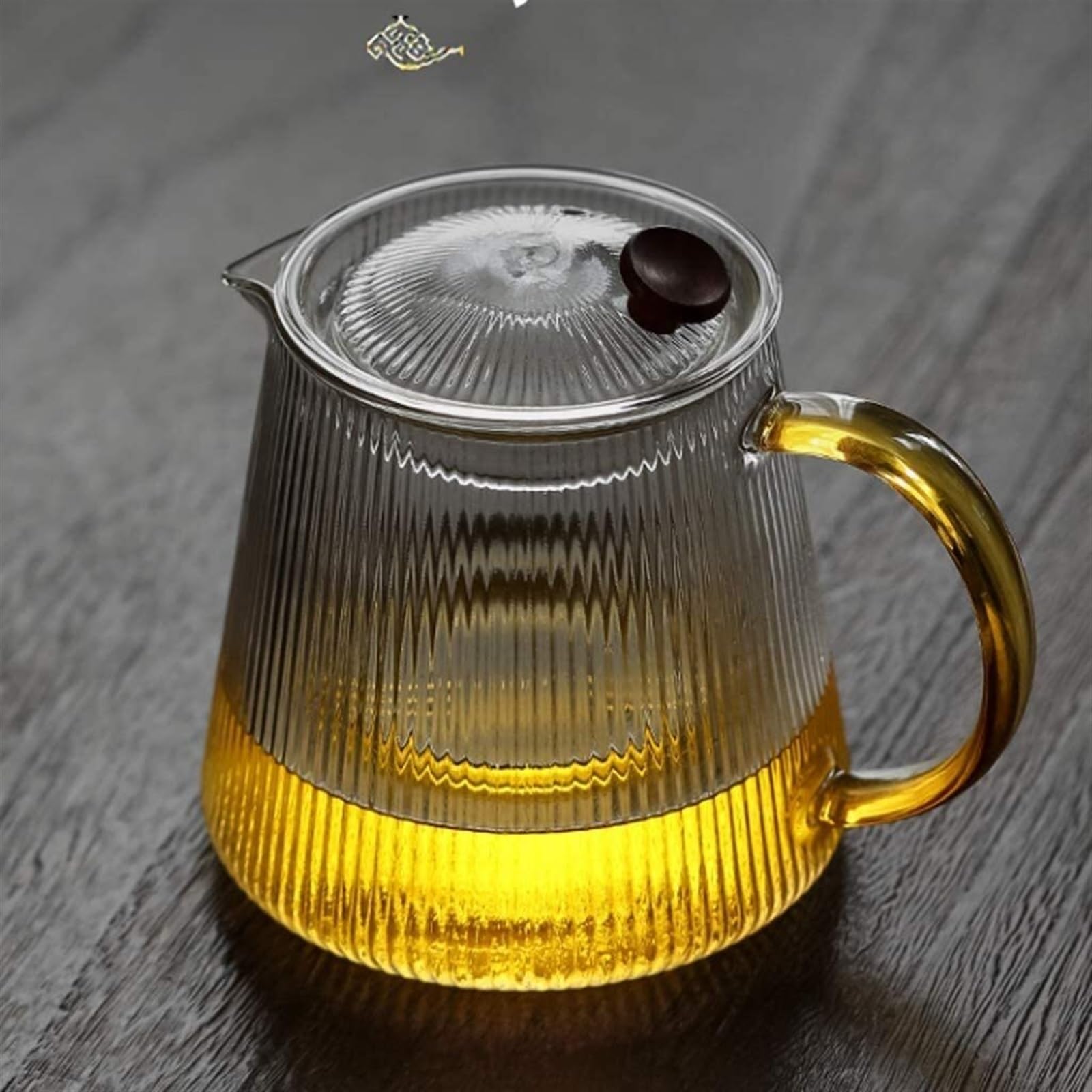 Czajnik Czajniczek Nowoczesny, Żaroodporny, Przezroczysty Szklany Czajnik Do Herbaty Z Poidłem Filtrem Naczynia Kuchenne(800ml)