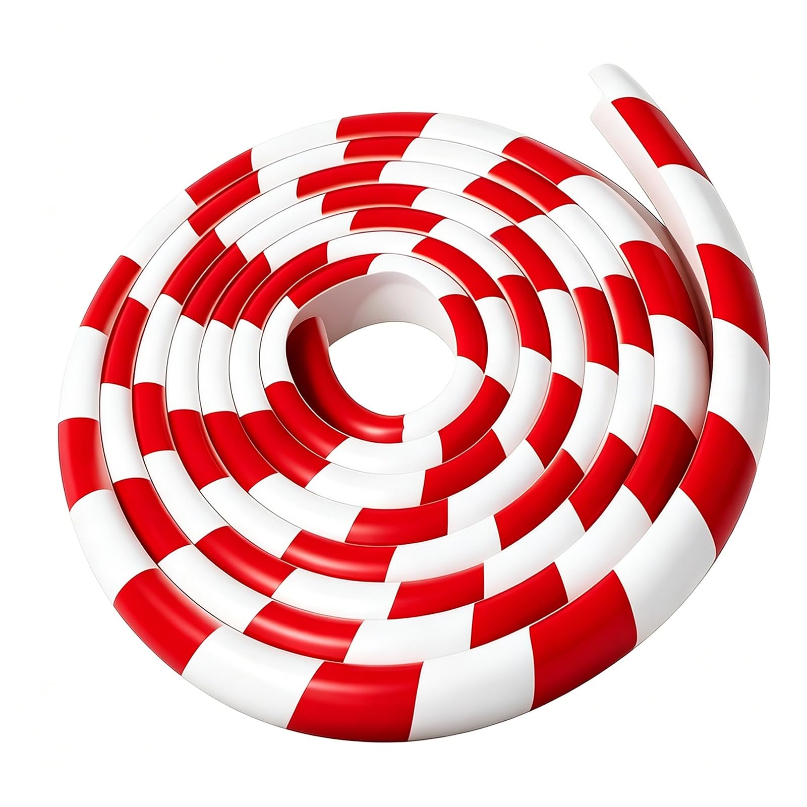 16.4ft/5m L-Shaped Wall Corner Guards, Red White Striped Garage Wall Protector, Self-Adhesive Impact Resistant Edge Protector Padding, Cuttable, Quick Rebound, Easy Installation