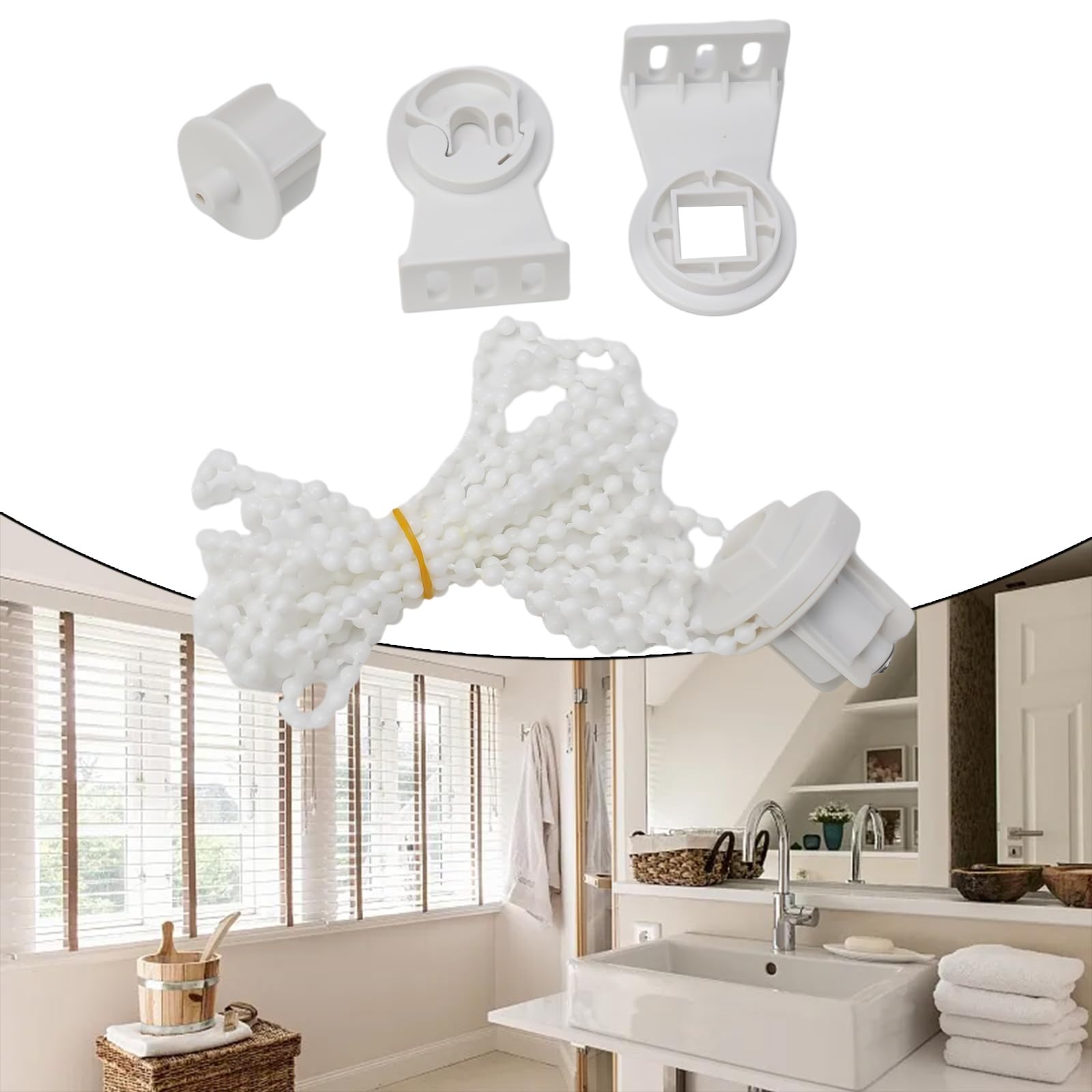 Kit Completo De Mecanismo Para Cortinas Enrollables - Fácil Instalación, Compatible Con Tubos De 28 Mm