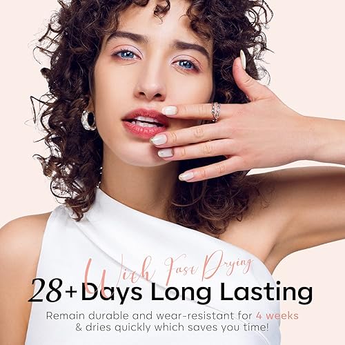 Miniatura 5 de Modelones Juego de esmaltes de uñas de gel 6 colores rosa nude con brillantina tonos de piel popular kit de iniciación de esmalte de gel neutro para