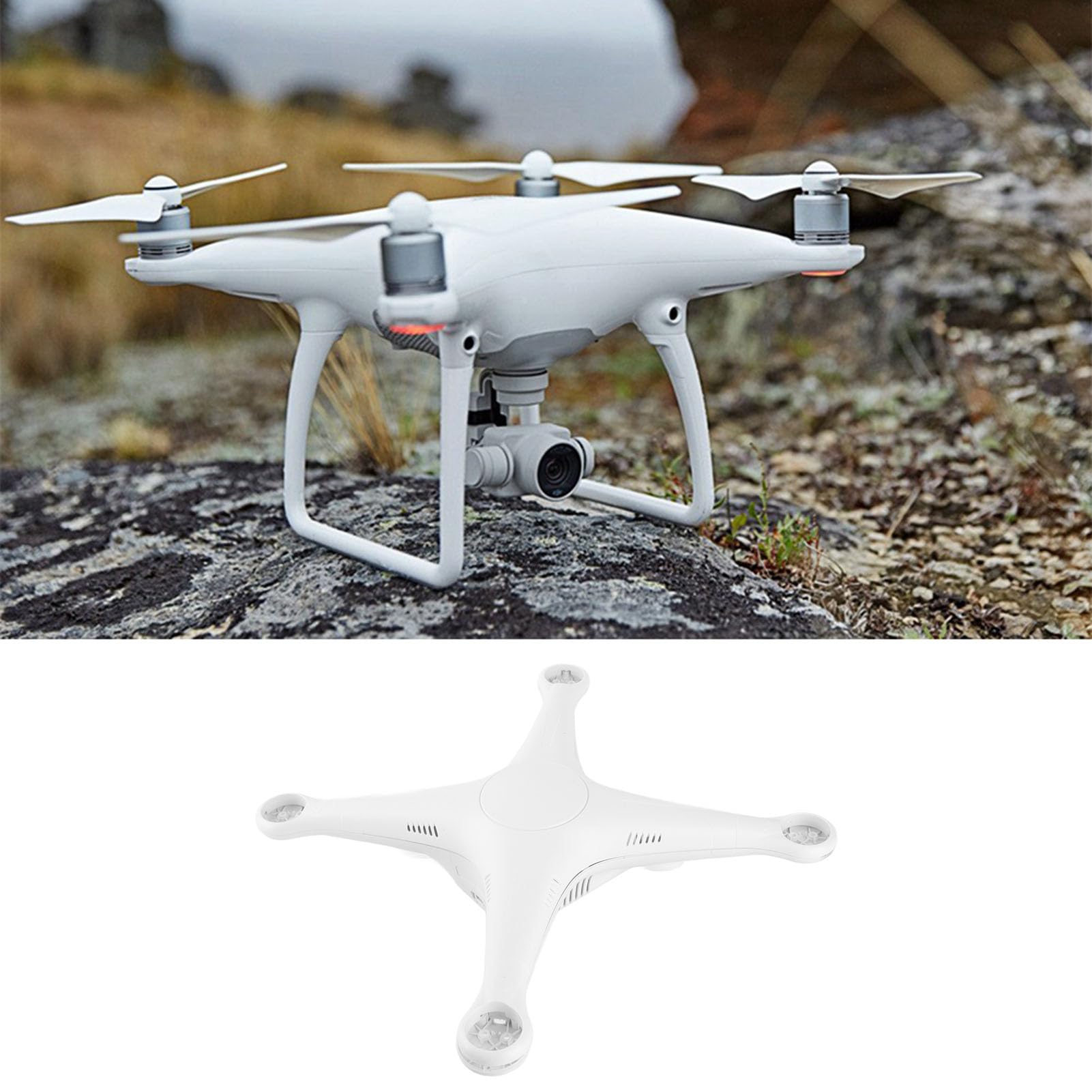 Telaio a scocca del Drone, Carrello di atterraggio del Guscio Inferiore Superiore a scocca, Sostituzione del Telaio a scocca per Professionisti avanzati