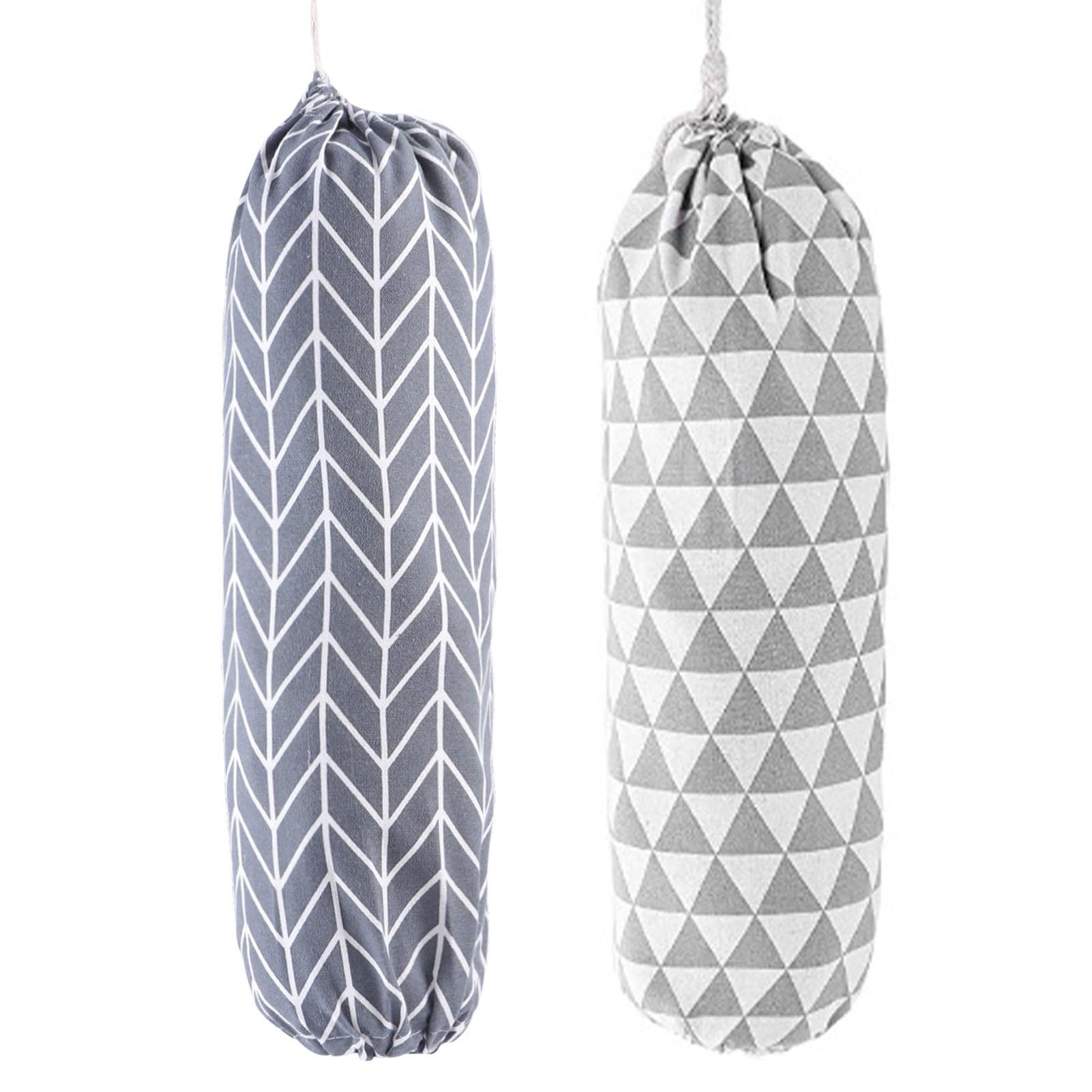 Parthan 2 Pcs Plastic Bag Holder, Carrier Bag Storage, Carrier Bag Holder, Dispenser Hanging Storage Bag, Carrier Bag
