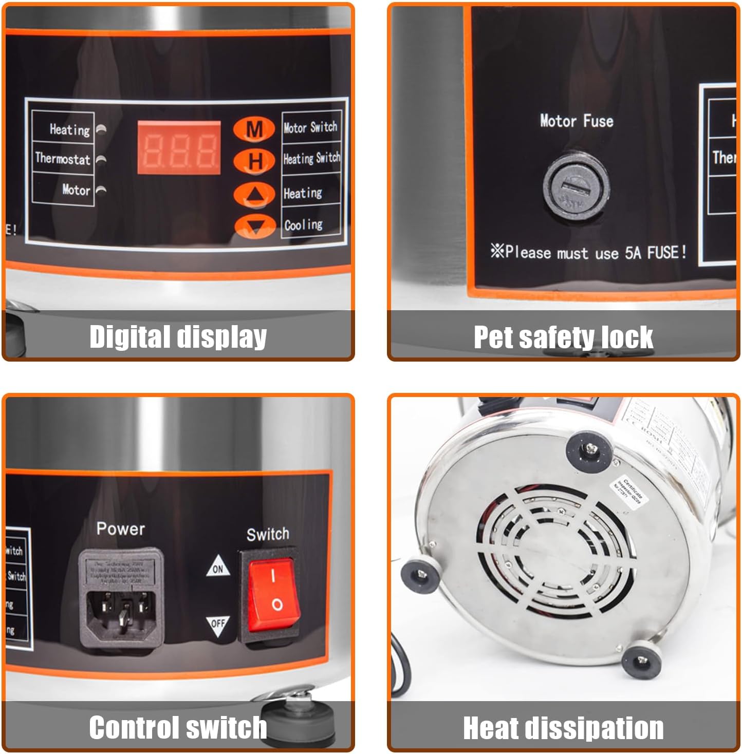 Stainless Steel Chocolate Fountain Chocolate Fountain Machine Four Layer Structure for Melts Cheese Candy Chocolate