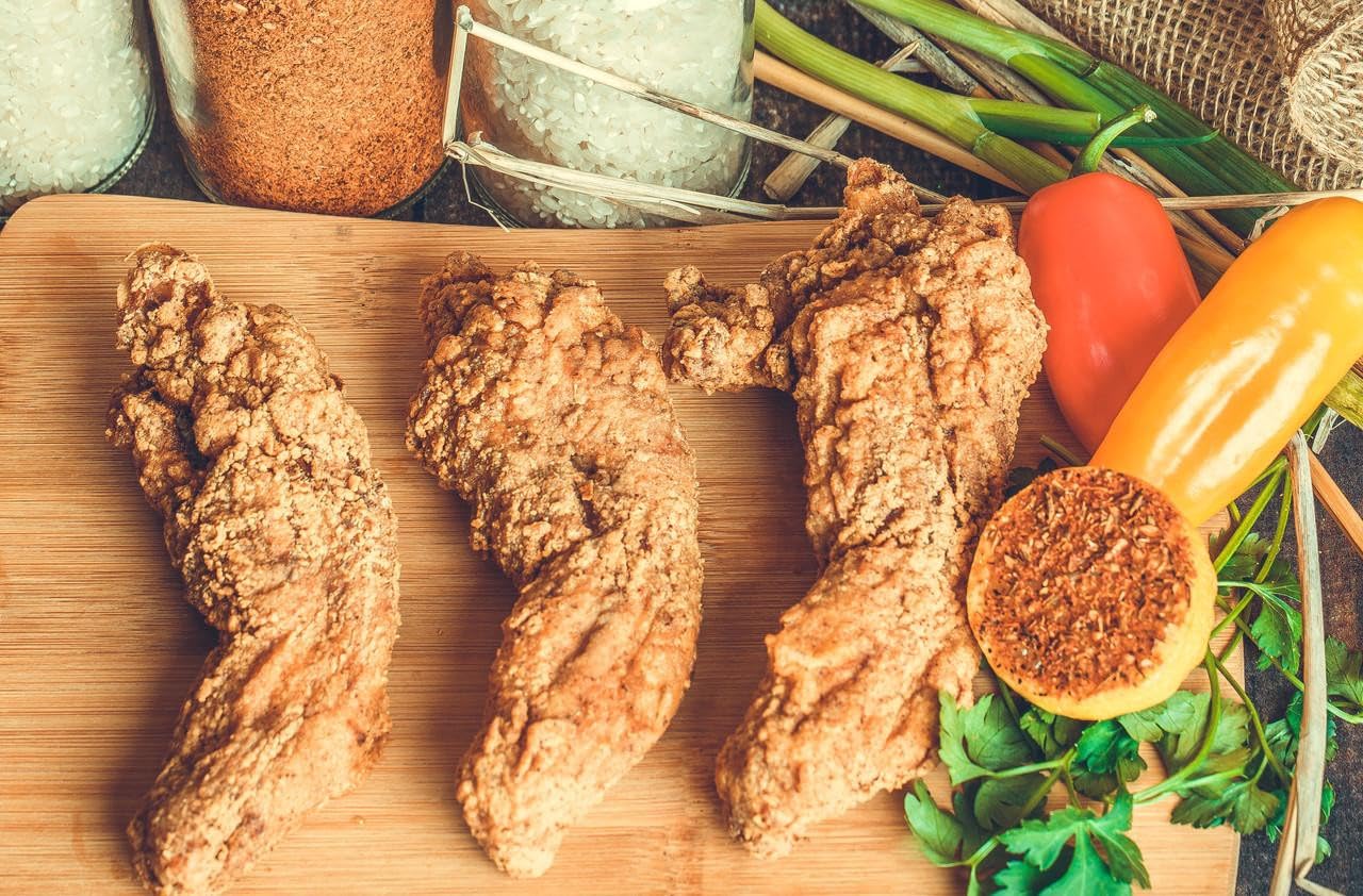 Alligator Legs Meat, Marinated (30-40 Bone In Legs, 5lb). Alligator Meat Frozen from Louisiana. Exotic Southern Tenderized Gator for Grilling, Frying, Tailgating. Farm Raised Cajun 'Swamp Chicken'