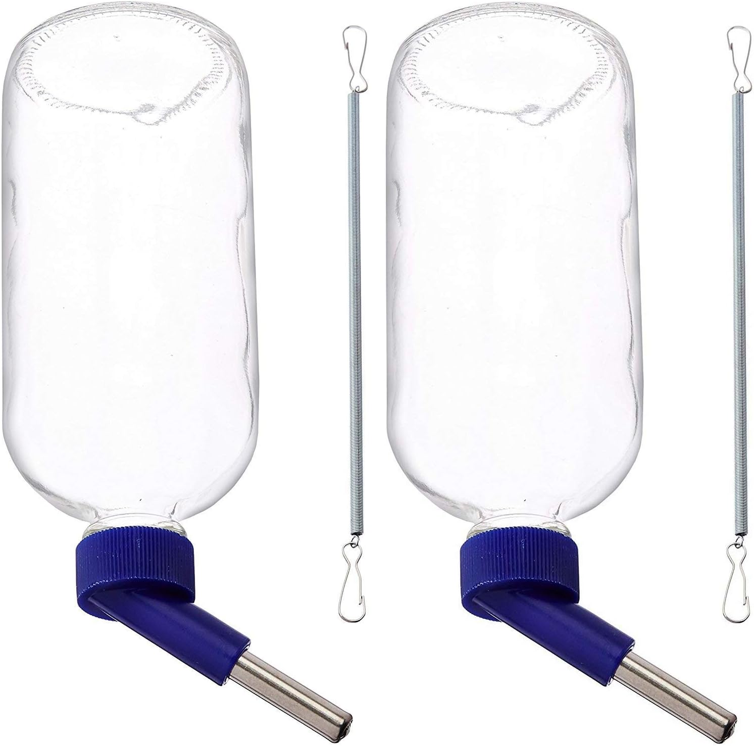 Lixit Glass Water Bottles for Small Animals and Birds (16oz Pack of 2)