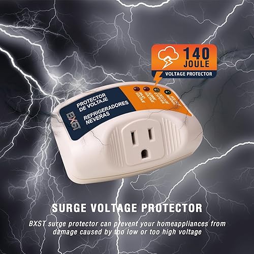 Miniatura 5 de GIDEON Dos PCS120V 140J Uso en el hogar Una toma de corriente Regleta de alimentación mejor segura eléctrica automática sobre y bajo voltaje