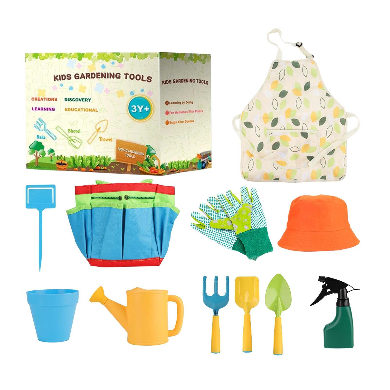 Herramientas de Jardinería para Niños Juguetes de Exterior con y Rastrillo