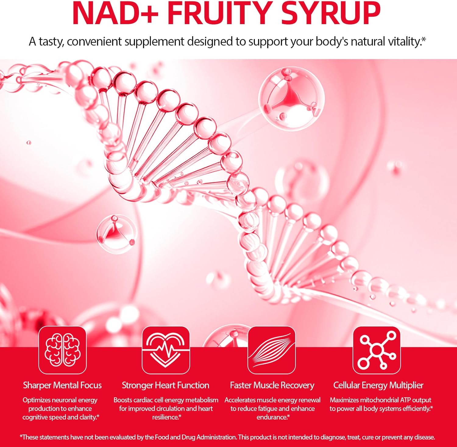NAD+ Liquid Supplement Packets 30pcs,Premium Nicotinamide Riboside & Resveratrol, Boosts Cellular Energy & Healthy Aging