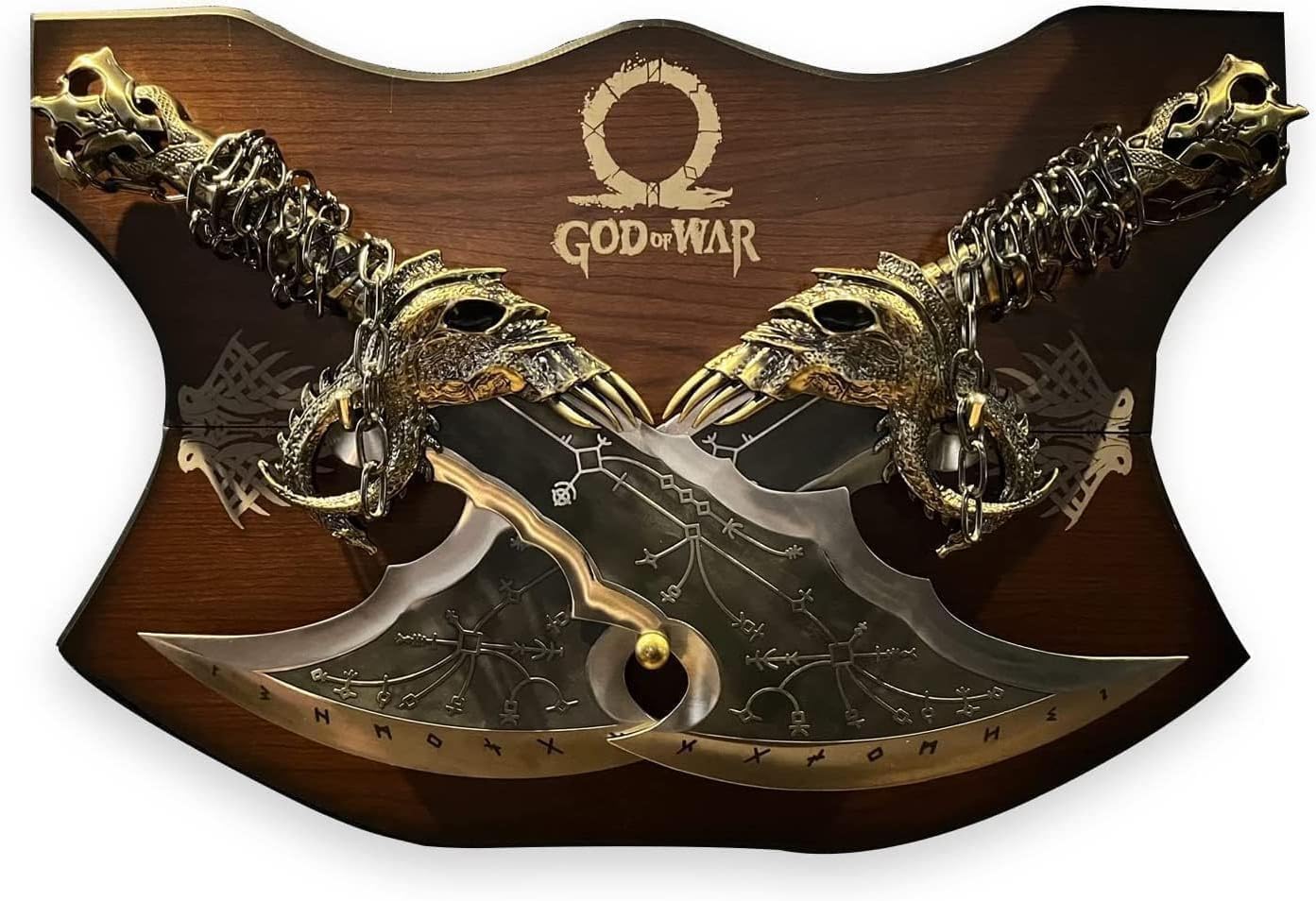 MDM_KT | God of Wars Blades of Chaos Metal, God of Wars, GOW Blades of Chaos Sword Twin Blades Sword, Kraatos Metal Cosplay Weapon Prop 1:1 Replic, Viking Gifts, Men Gift for Him
