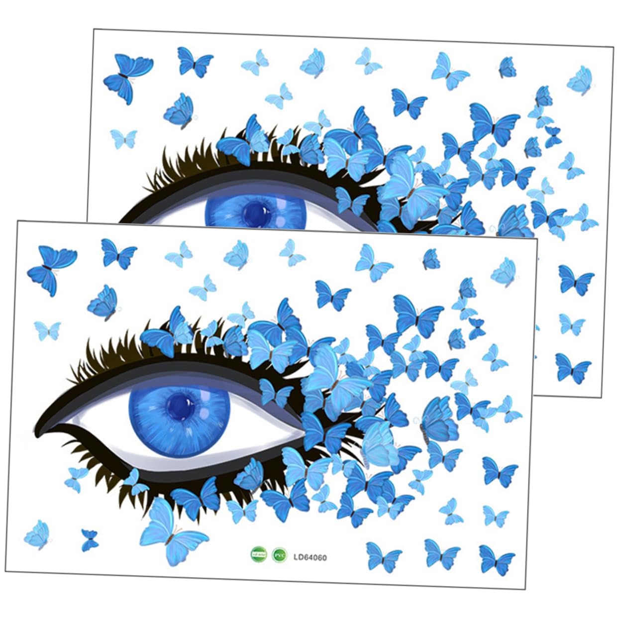 Stickers auto adhésifs motif aux yeux Mipcase : décoration intérieure murale DIY