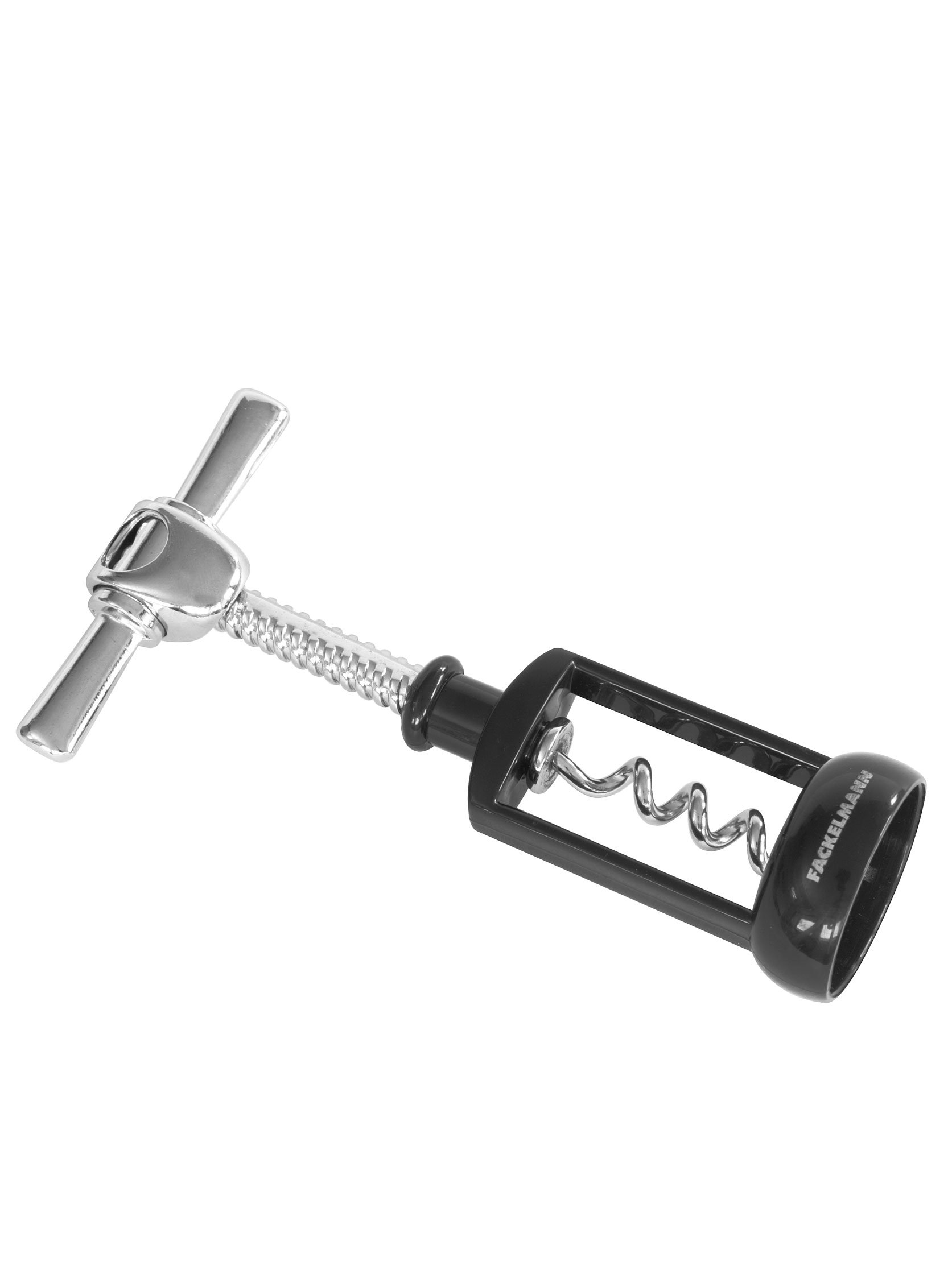 Fackelmann Corkscrew Bell, Black E Stainless Steel, cm