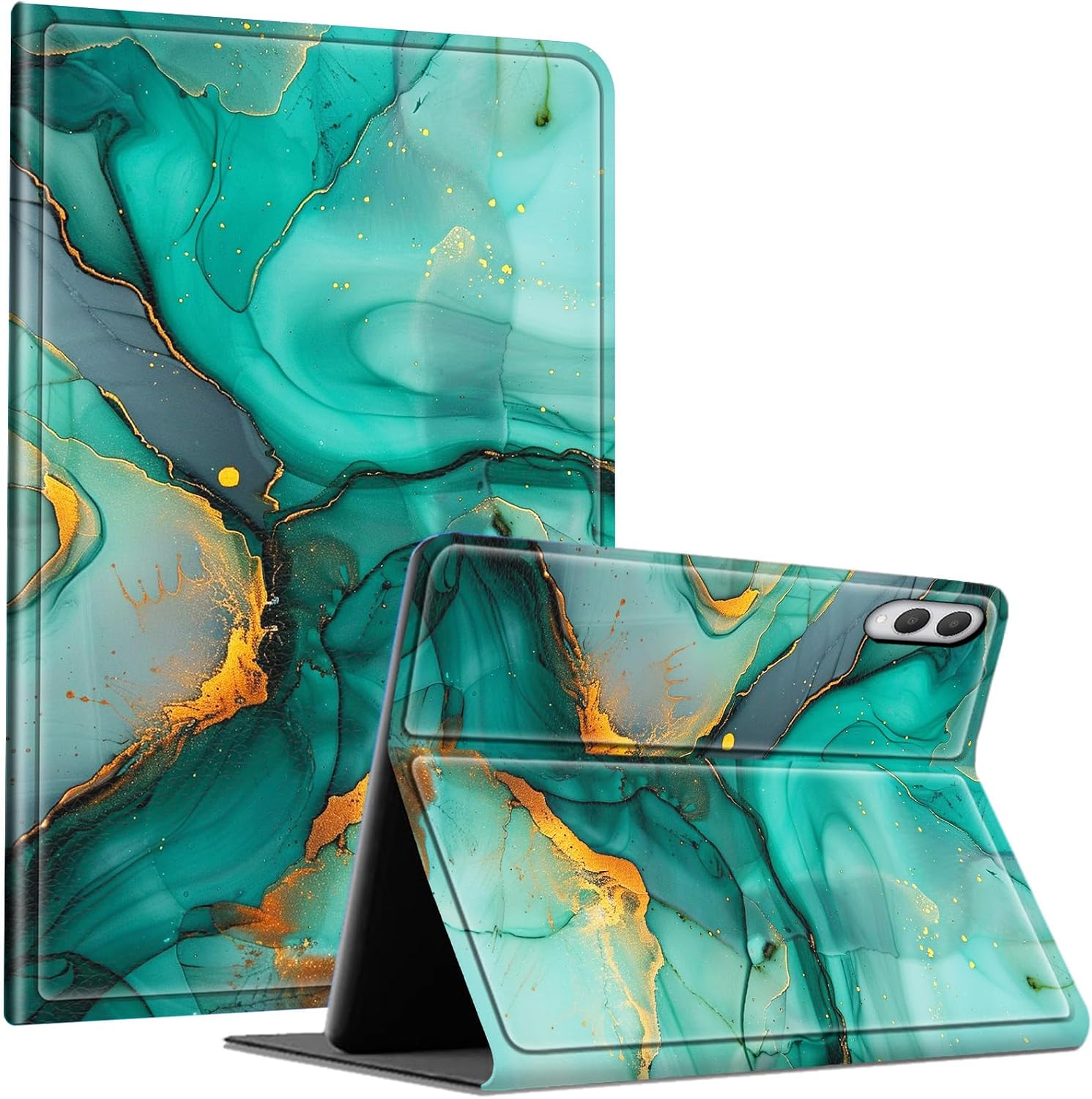 Teal Gold Marble Smart Cover for Samsung Galaxy Tab S11 Ultra