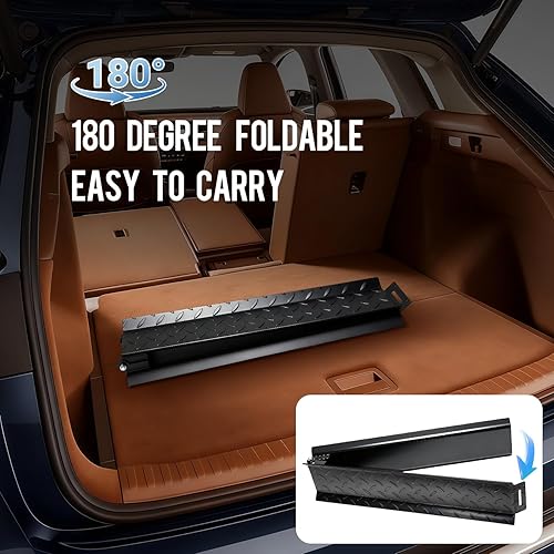 Miniatura 5 de Rampa plegable resistente para bicicletas, estructura de acero al carbono, rampa de carga, adecuada para bicicletas eléctricas y bicicletas de