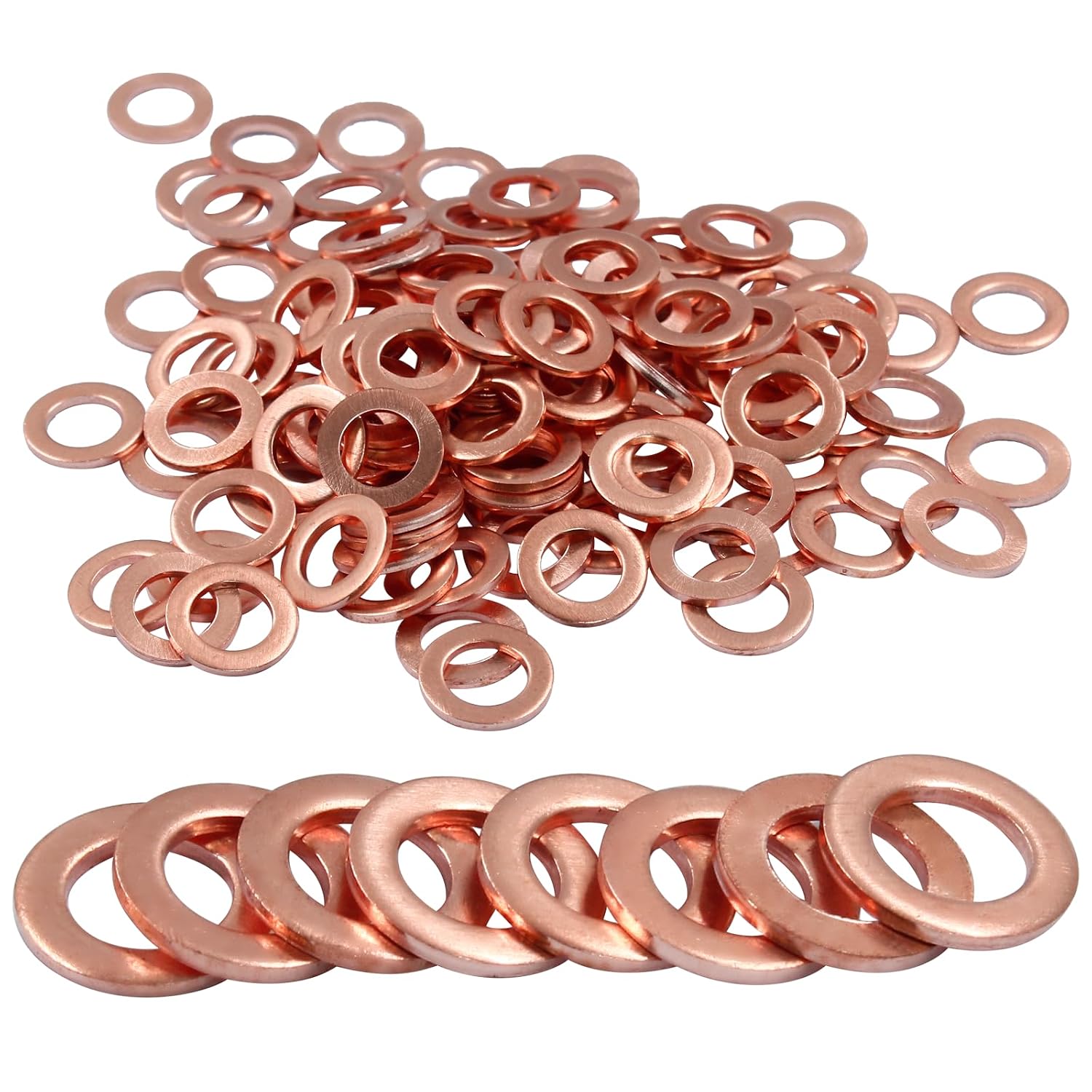120Pcs M6 Copper Washer Flat Washer
