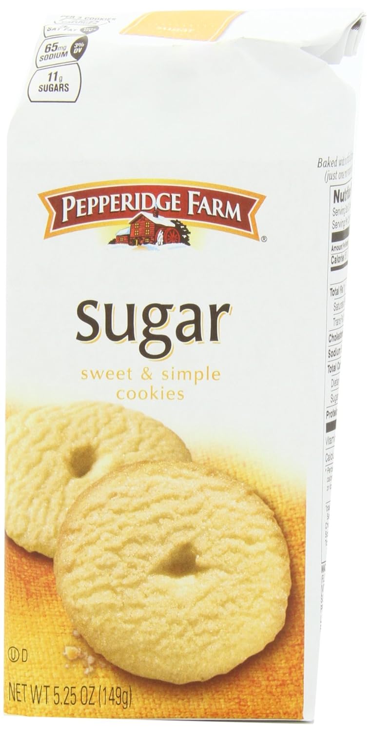 Pepperidge Farm Sugar Cookies, 5.25-ounce (pack of 4)